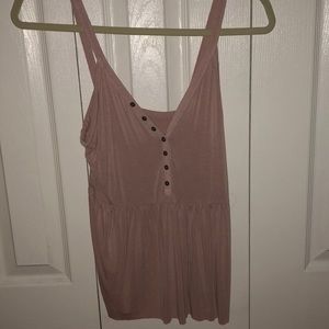Light pink Henley tank top